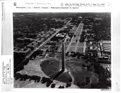 1936 (June 11) Fed Triangle Monument to Capitol NARAII RG 18 AA Box 159