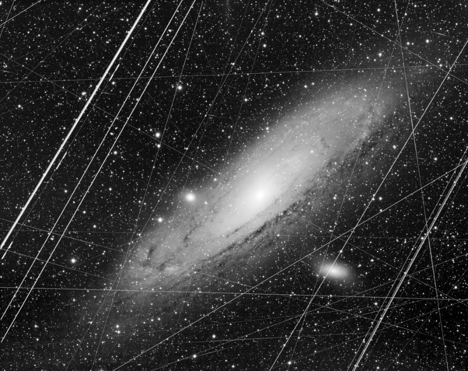 The Andromeda Galaxy in a Crowded Sky