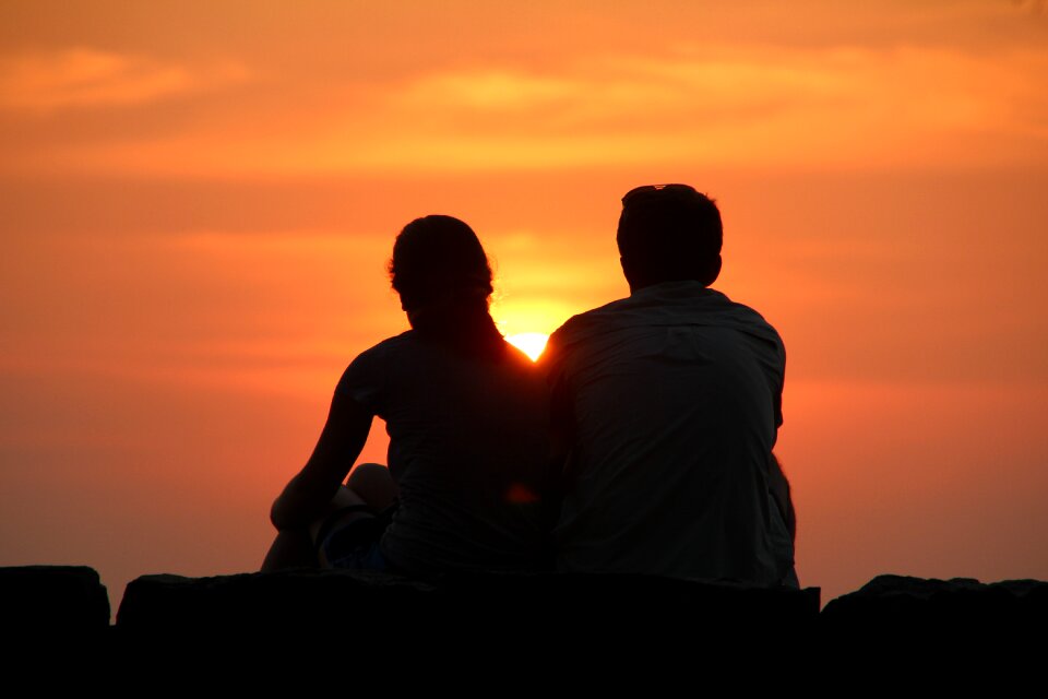 Mood evening afterglow