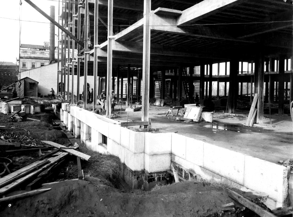 1928 (Dec 1) A Section Admin Bldg Looking West USDA Construction Photo Collection (1)