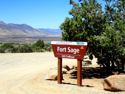 Sign at Fort Sage OHV Area