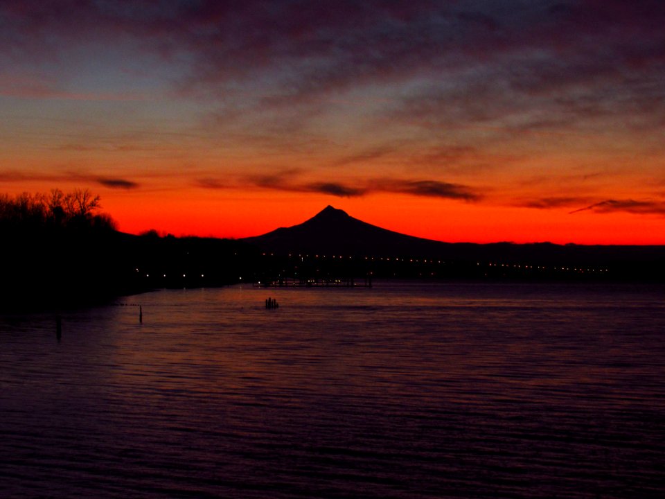 Sunrise at Columbia River in Vancouver, WA
