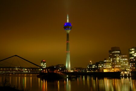 Mirroring media harbour tv tower photo