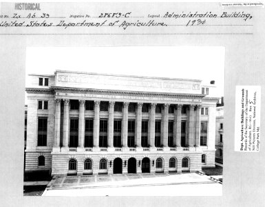 1930 New Admin Bldg Center Portion NARA RG 16 Box 5