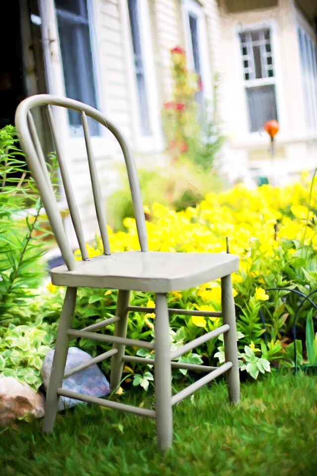 Old-fashioned wooden gardening