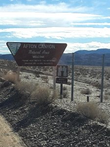 Sign at Afton Canyon photo