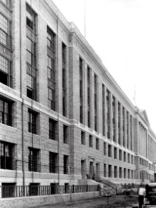 1936 (Sep 1) South Bldg, B St elevation of Wing E USDA Construction Photo Collection (1)