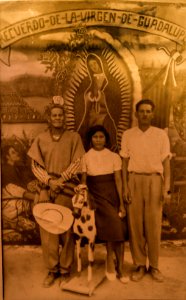 VISIT TO THE SANCTUARY GUADALUPE VIRGIN 1960, México City photo