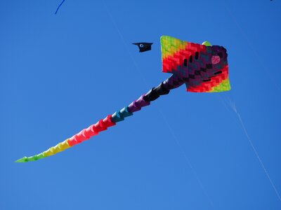 Wind kite blue blue sky