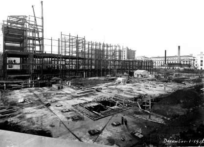 1930 (Dec 1) South Bldg iwth NW view of Admin Bldg USDA Construction Photo Collection (1)