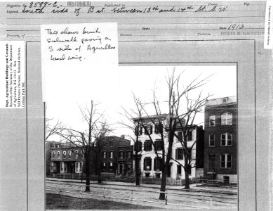 1913 South side B Street btw 13th and 14th NARA RG 16 G