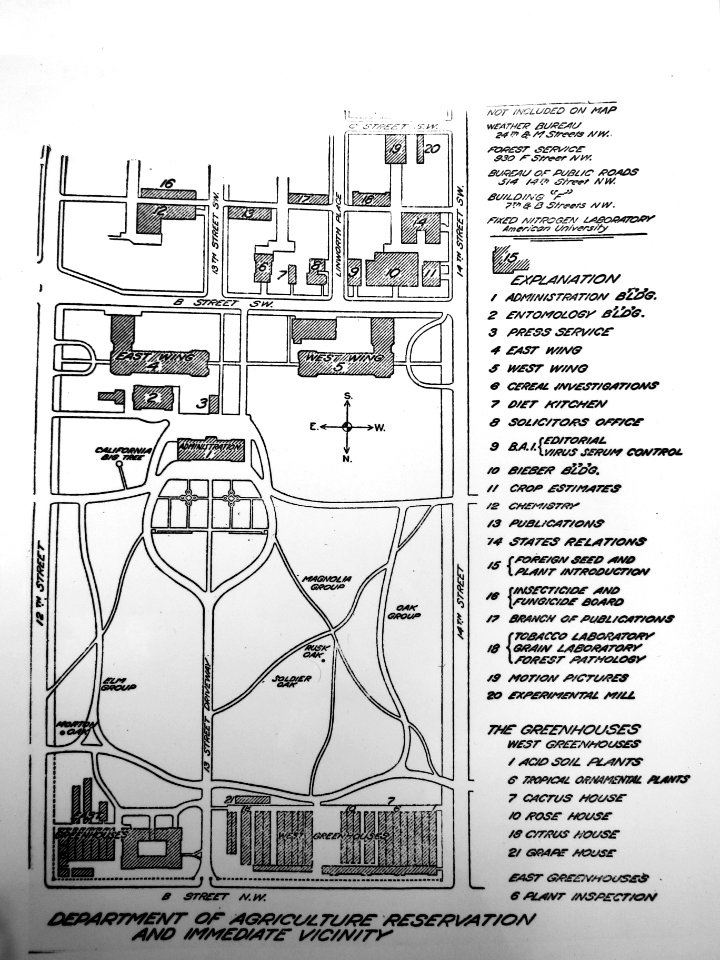1923 USDA Site Plan on the Mall Lot 11800 James Goode Collection LOC P+P (1)