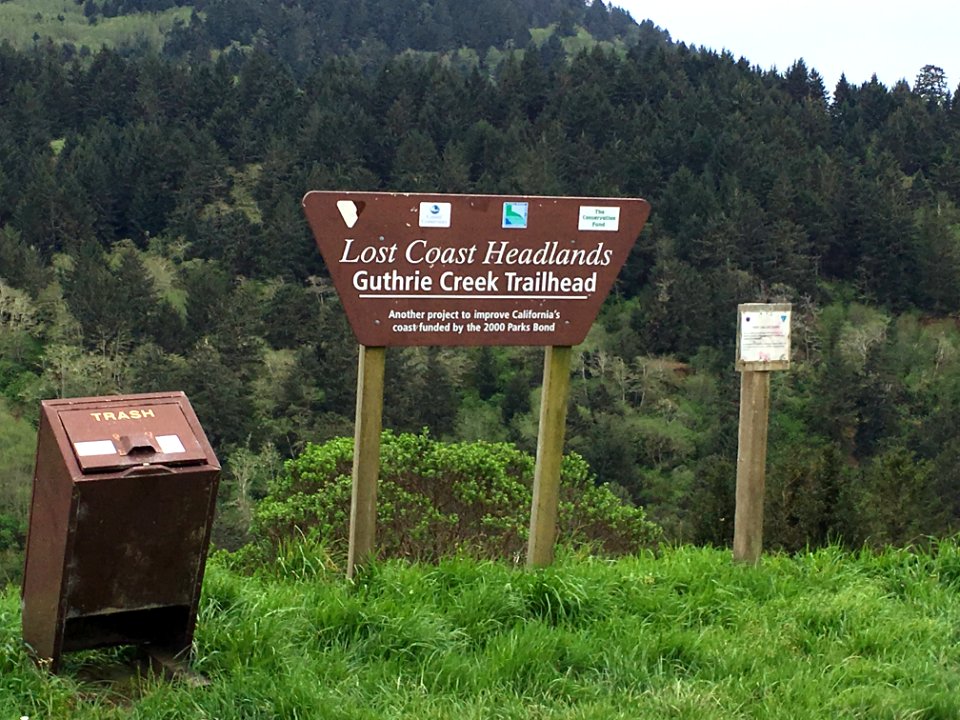 Signs at Lost Coast Headlands