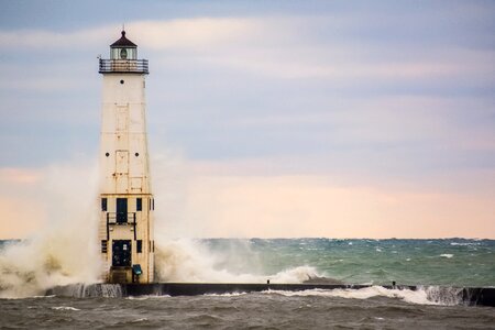 Sky navigation light photo