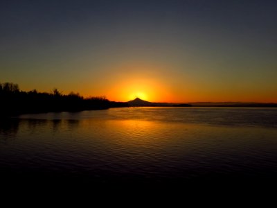 Sunrise at Columbia River in Vancouver, WA