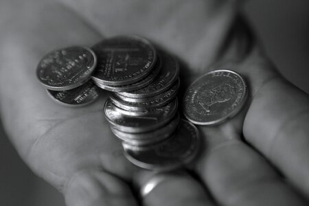 Currency coins round photo