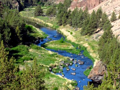 Crooked River at Smith Rock SP in Central OR photo