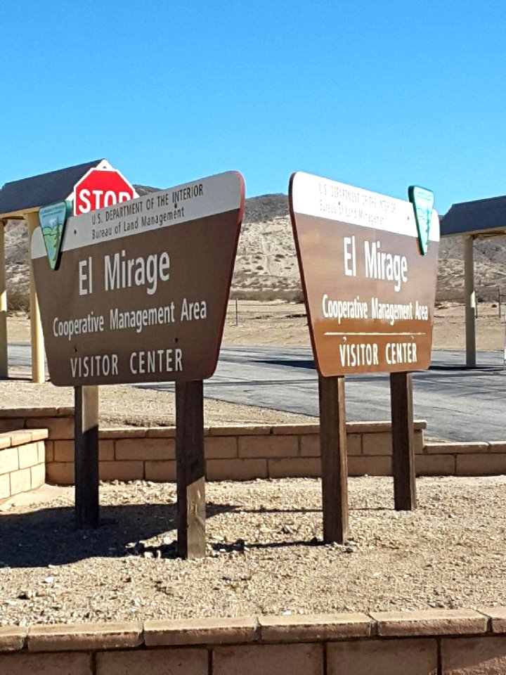 Sign in El Mirage OHV Area