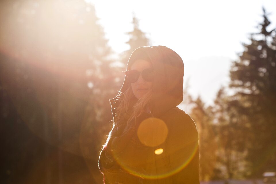 Portrait sun sunset