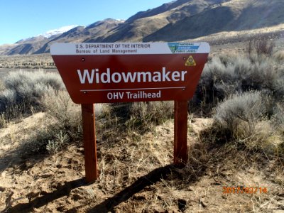 Sign at Fort Sage OHV Area