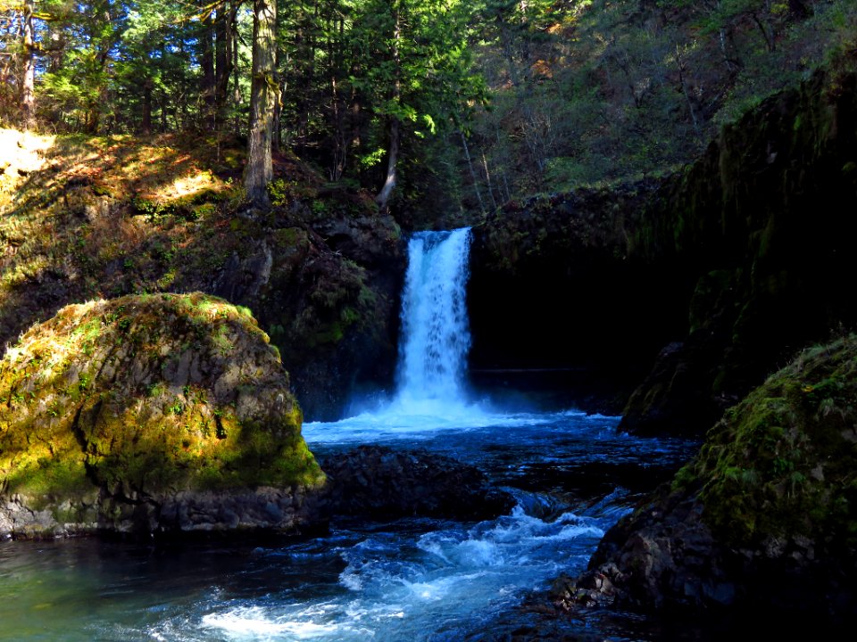 Spirit Falls Trail on Little White Salmon River in WA