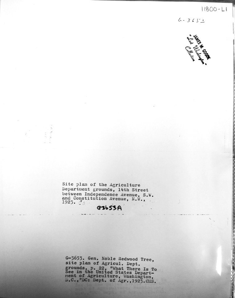 1923 USDA Site Plan on the Mall Lot 11800 James Goode Collection LOC P+P (2)
