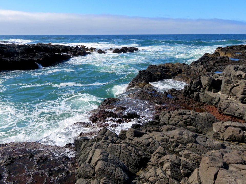 Cook's Chasm at Cape Perpetua in Oregon