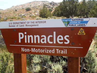 Sign at Fort Sage OHV Area