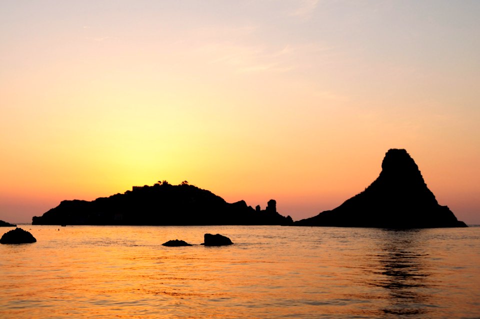 Islands of the Cyclops at Dawn Sicily Italy - Creative Commons by gnuckx