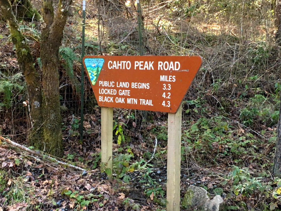 Sign in South Fork Eel Wilderness, Cahto Unit