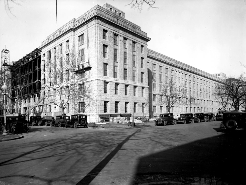 1931 (Dec 1) South Bldg looking NW USDA Construction Photo Collection (1)
