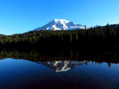 Reflection Lake at Mt. Rainier NP in WA photo