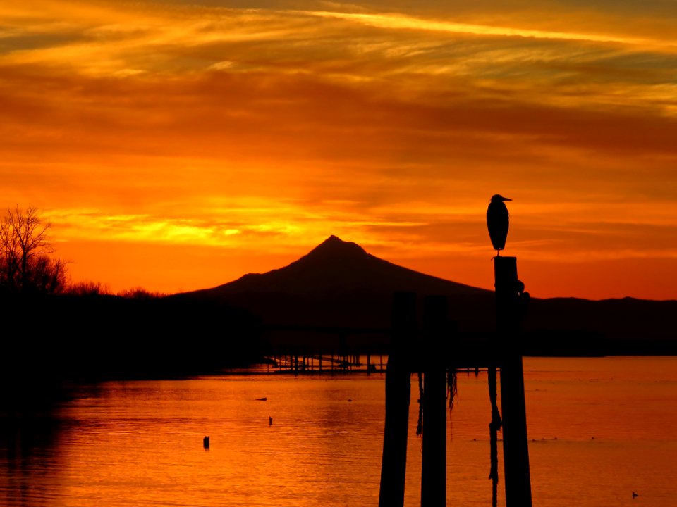 Sunrise at Columbia River in Vancouver, WA