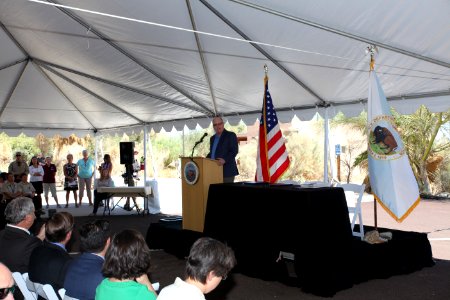 Interior Secretary Jewell, State of California Announce Landmark Renewable Energy, Conservation Plan for 10 Million Acres of California Desert on September 14, 2016 photo