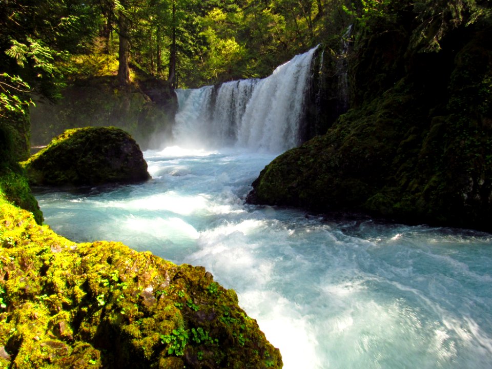 Spirit Falls Trail on Little White Salmon River in WA