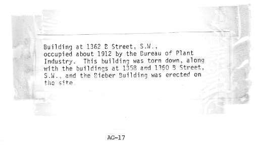 1912 (pre) 1362 B Street SW, torn down for Bieber Bldg USDA Construction Photo Collection (2)
