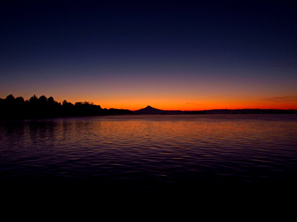 Sunrise at Columbia River in Vancouver, WA