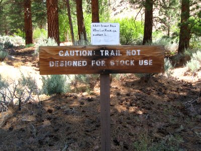 Sign at Rock Creek photo