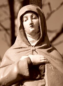 Madonna christianity sculpture photo