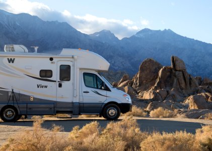 RV in Alabama Hills in Bishop Field Office