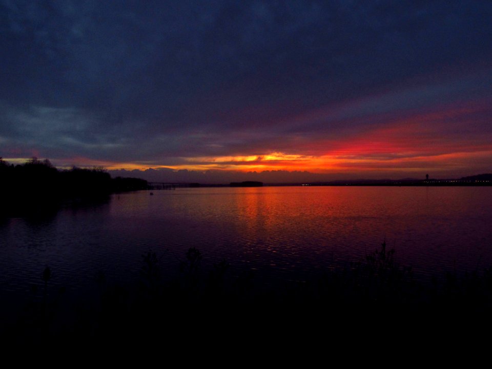 Sunrise at Columbia River in Vancouver, WA