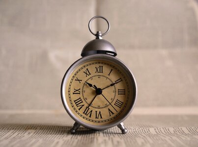 Vintage alarm clock hours photo
