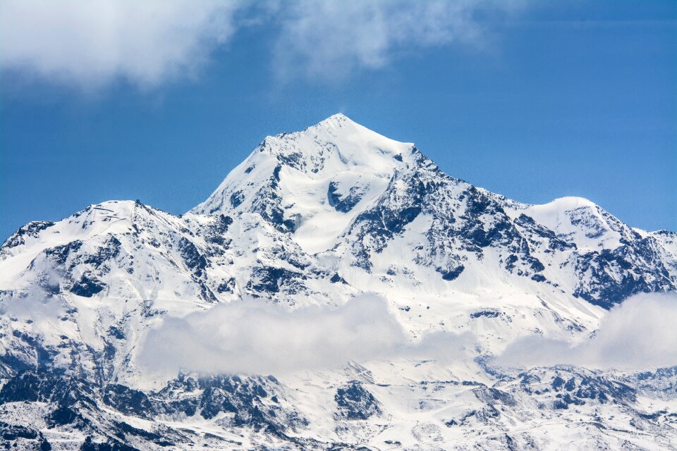 Winter clouds snow