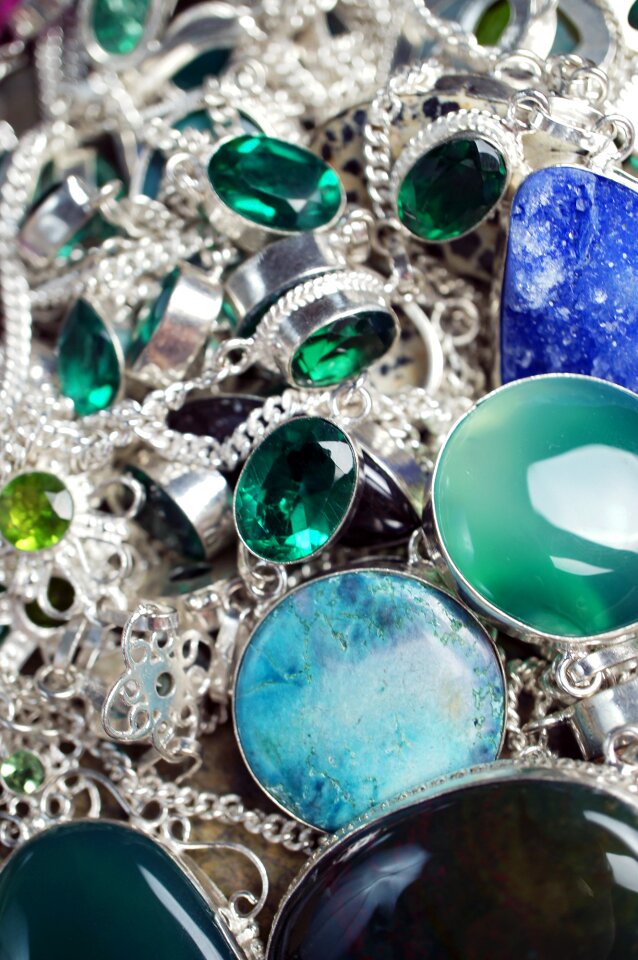 Colorful gems stones