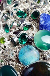 Colorful gems stones