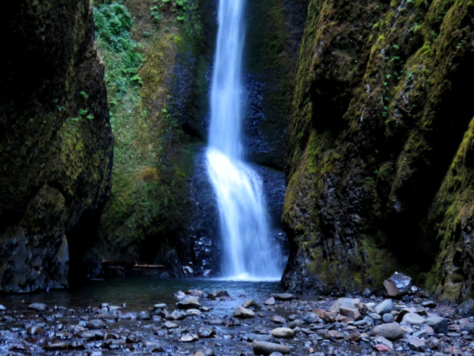 Oneonta Gorge Falls in Oregon