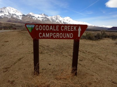 Sign at Goodale Creek Campground