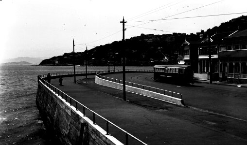 436; Tramcar on Oriental Parade - Circa 1930