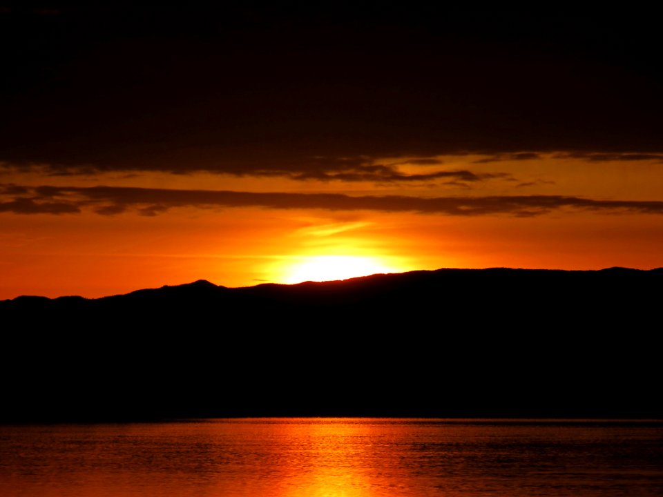 Sunrise at Columbia River in Vancouver, WA