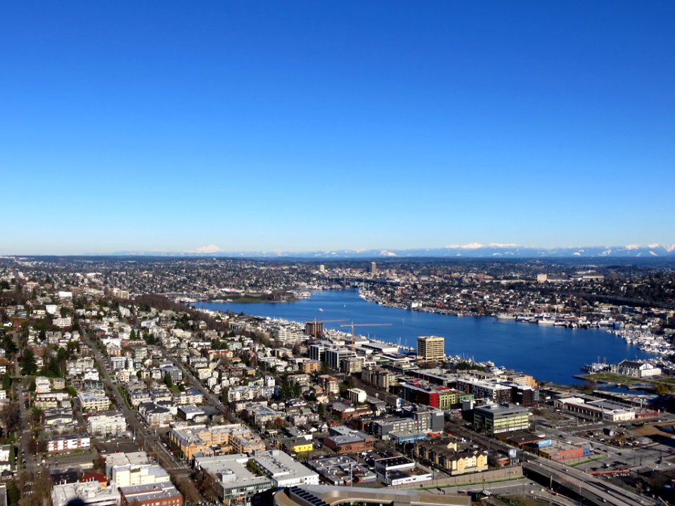 View of Seattle, WA from Space Needle